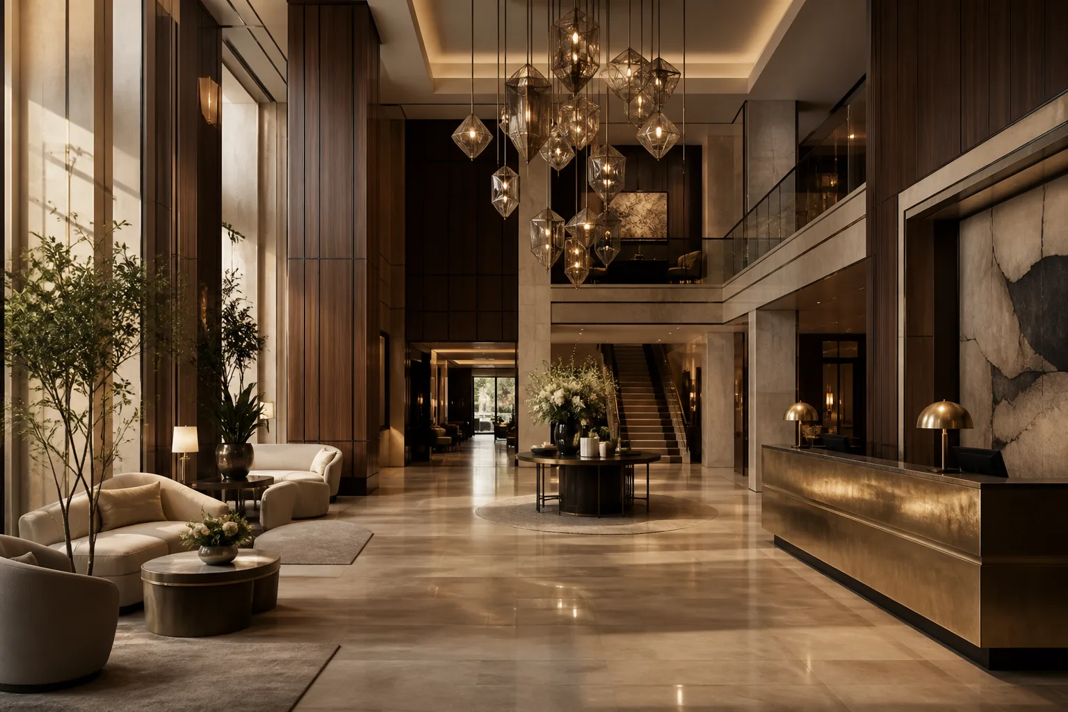 Ashmere lobby suitable for guest arrival events